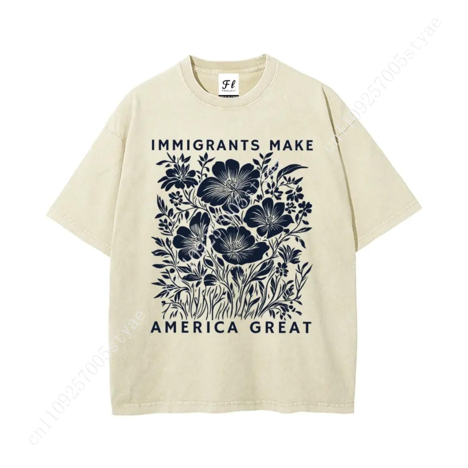 Summer Quilt - T-shirt unisexe oversize en coton batik