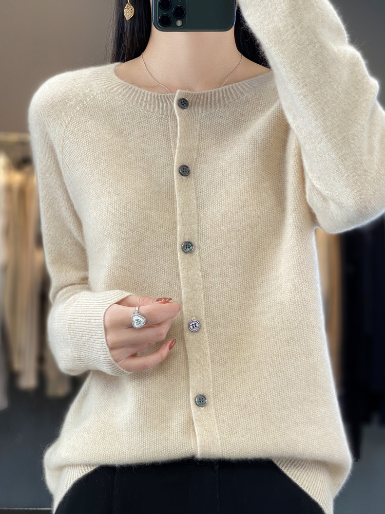 Summer Clothing Yarn - Mode femmes 100% laine mérinos Cardigans