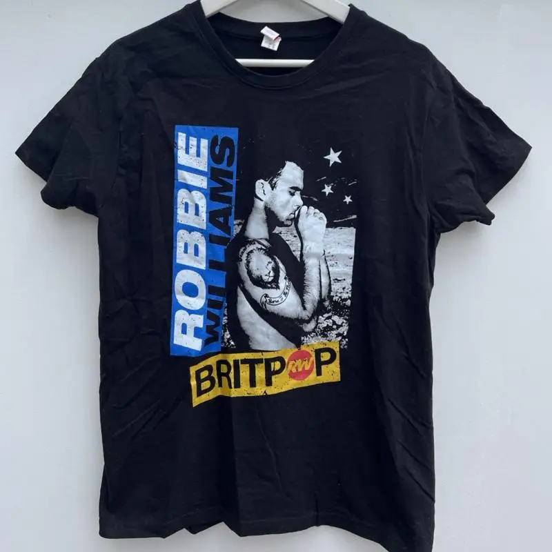 Summer Clothing Uk - T-shirt Robbie Williams Britpop Tour UK