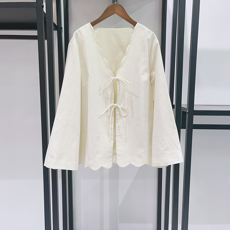 Crop Blouse Linen - Nouvelle Blouse Brodé Bohème Vintage 2026