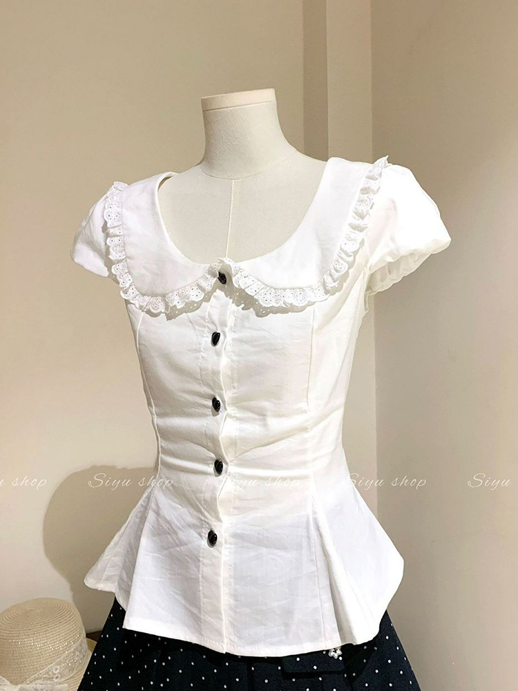 Chemisier blanc slim pour femm - Summer Japanese Clothing avis et prix