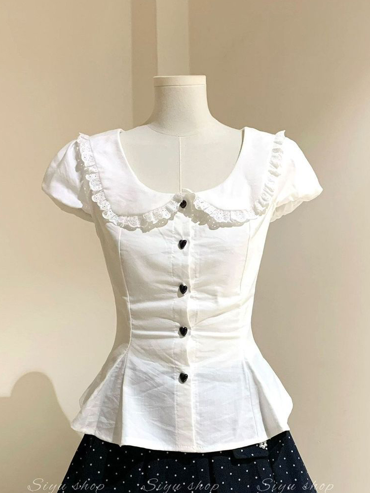 Chemisier blanc slim pour femm - Summer Japanese Clothing avis et prix