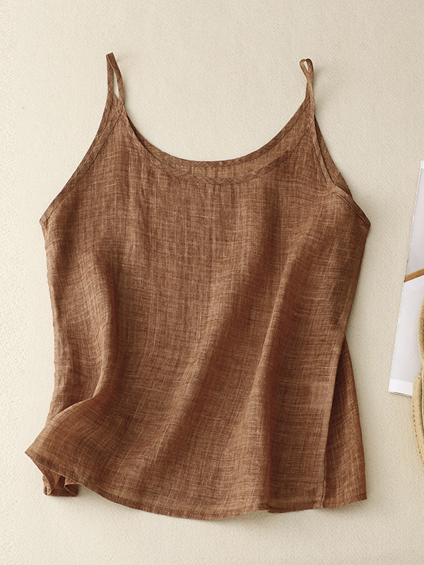 Haut court amincissant en lin  - Crop Blouse Linen avis et prix