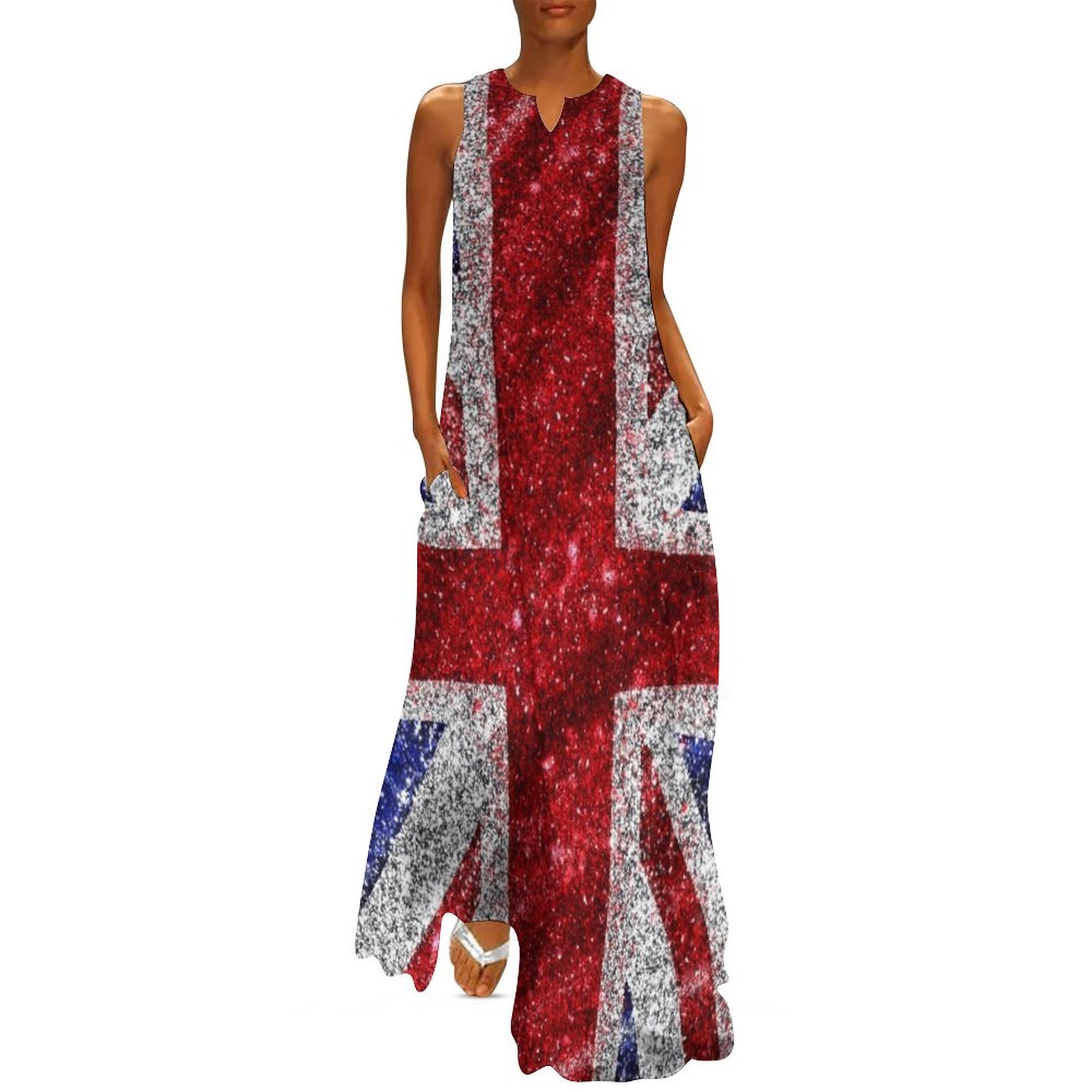Robe à paillettes Union Jack F - Womens Summer Clothing Uk avis et prix