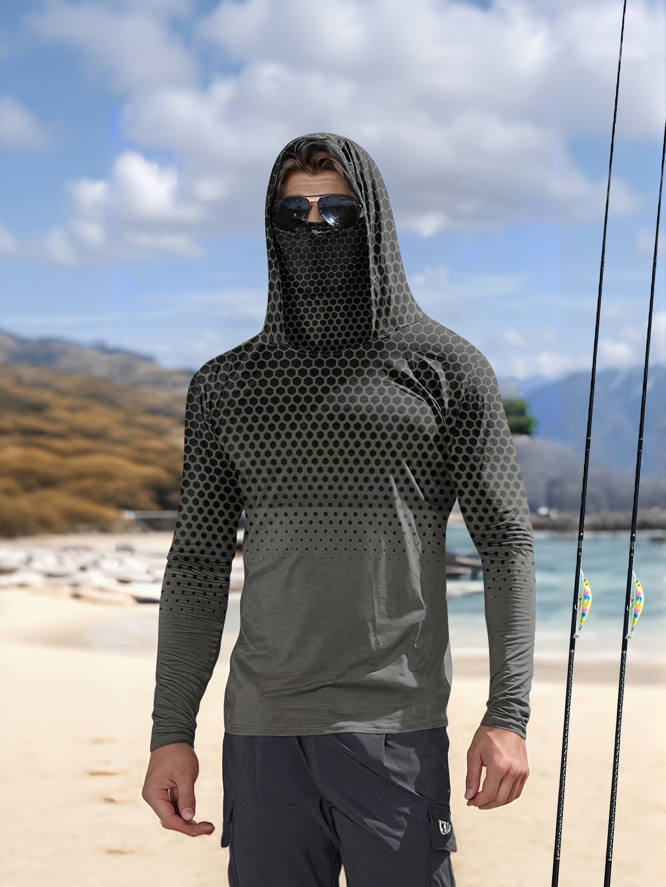 T-shirt de pêche à capuche pou - Summer Clothing Long Sleeve avis et prix