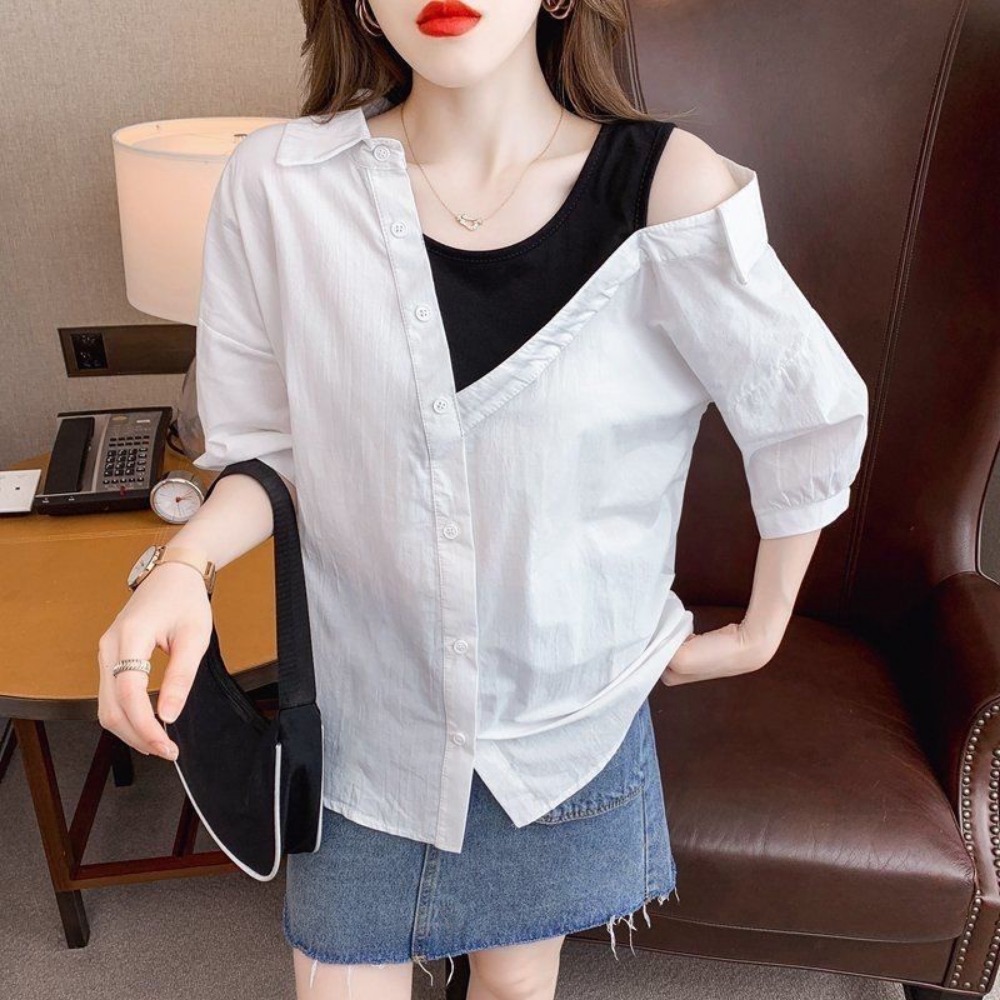 Chemise décontractée à épaules - Summer Clothing New Look avis et prix