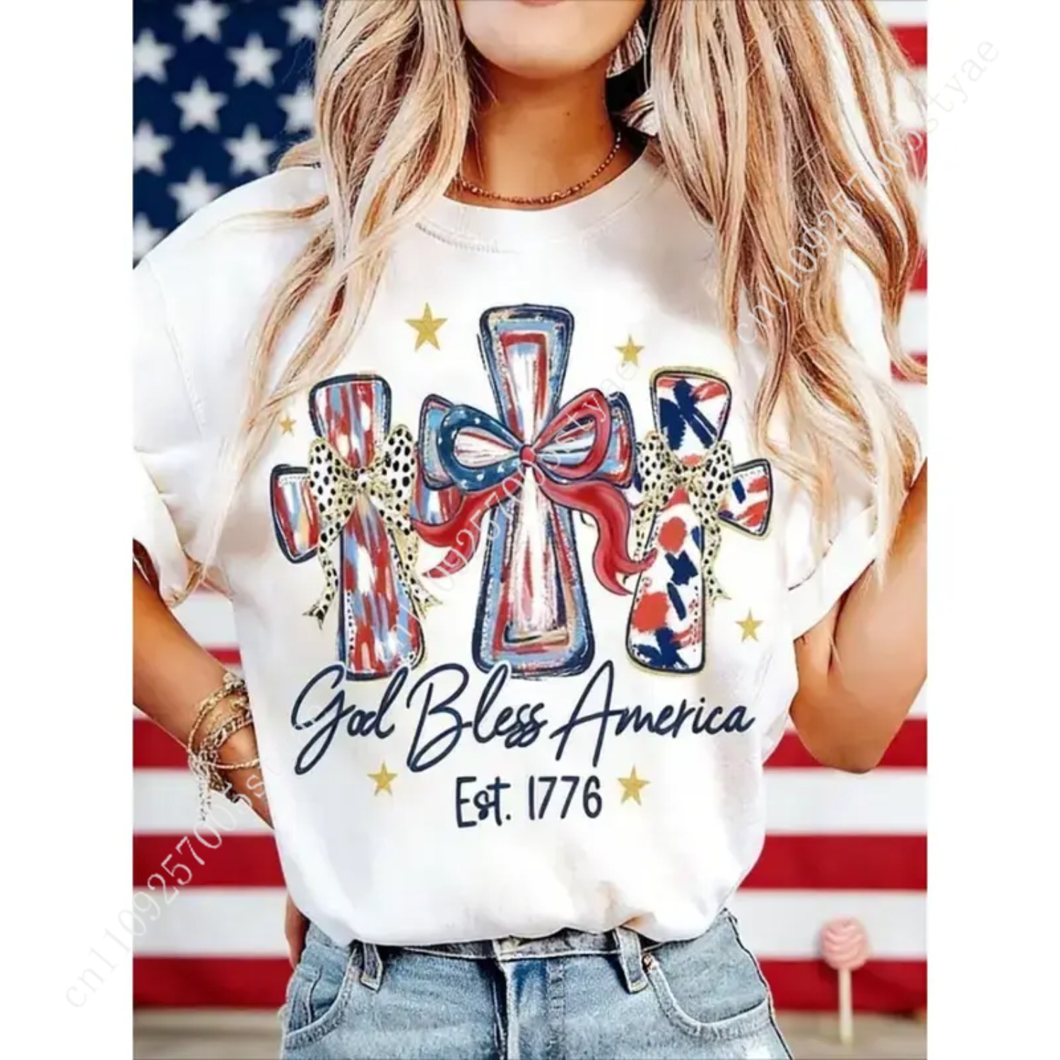 T-shirt pour femmes God Bless  - Summer Quilt avis et prix