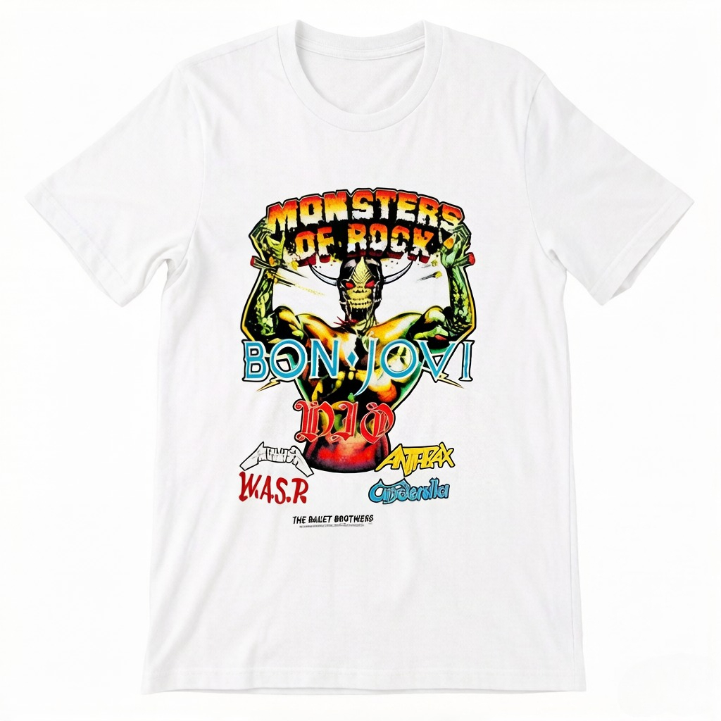 T-shirt d'été MONSTERS OF ROCK - Womens Summer Clothing Uk avis et prix