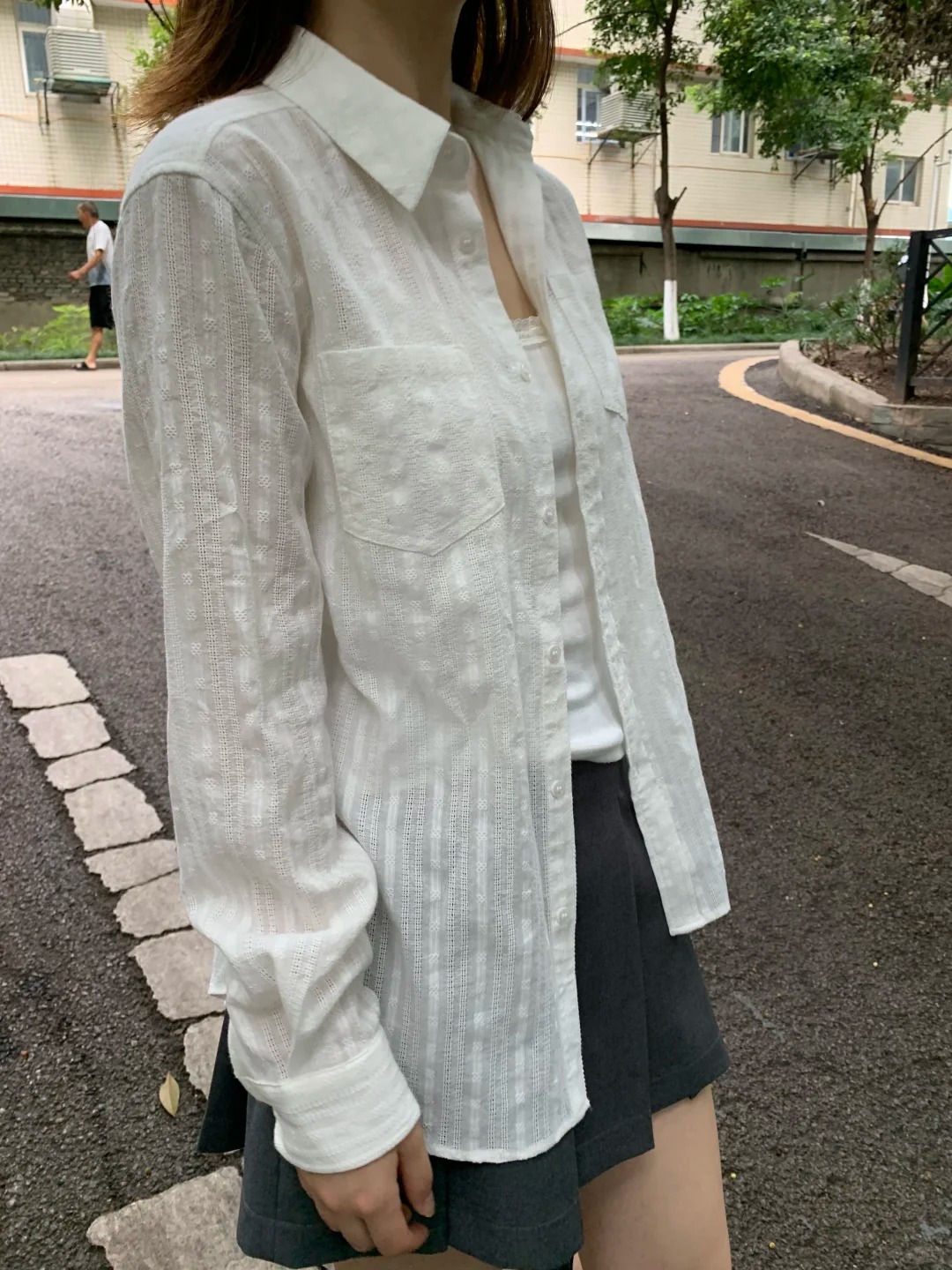 Chemisier en lin et coton à co - Crop Blouse Linen avis et prix