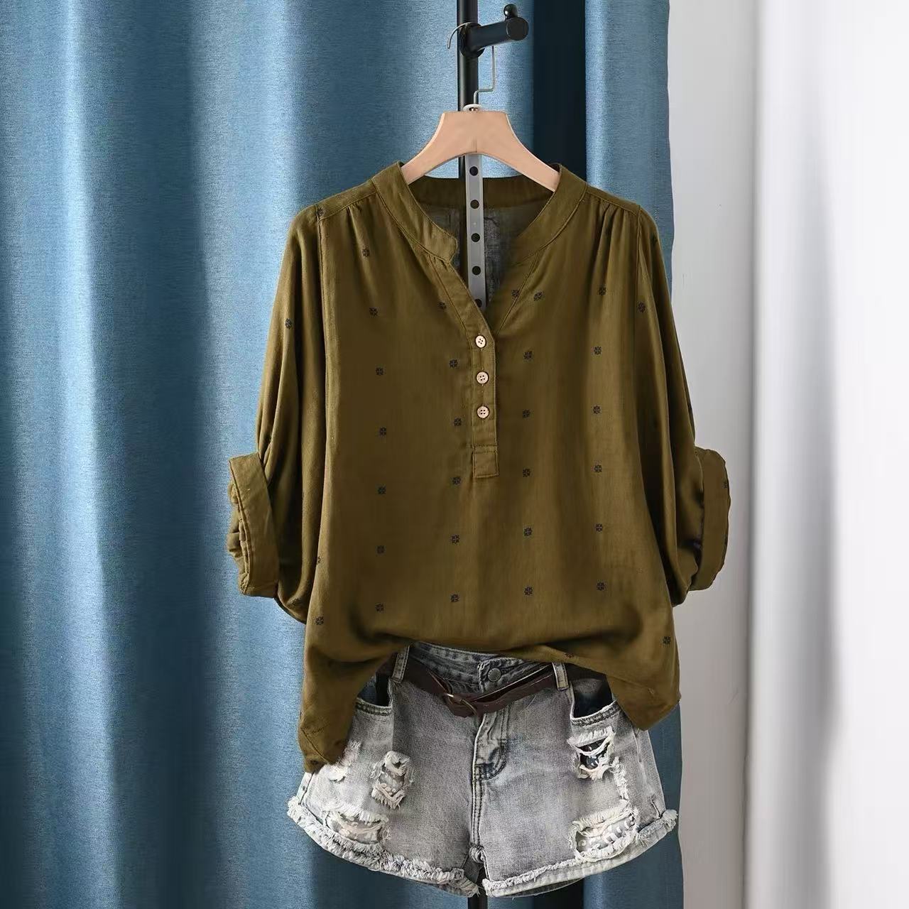 Chemisier femme 2026 en coton  - Summer Clothing Yarn avis et prix