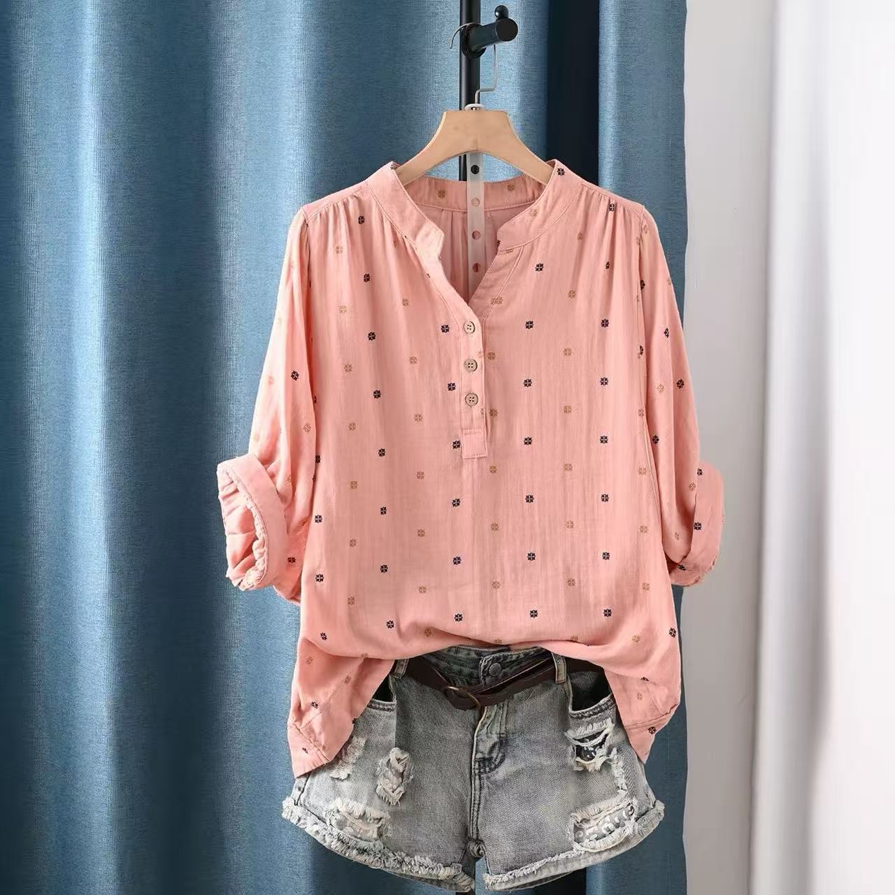 Chemisier femme 2026 en coton  - Summer Clothing Yarn avis et prix