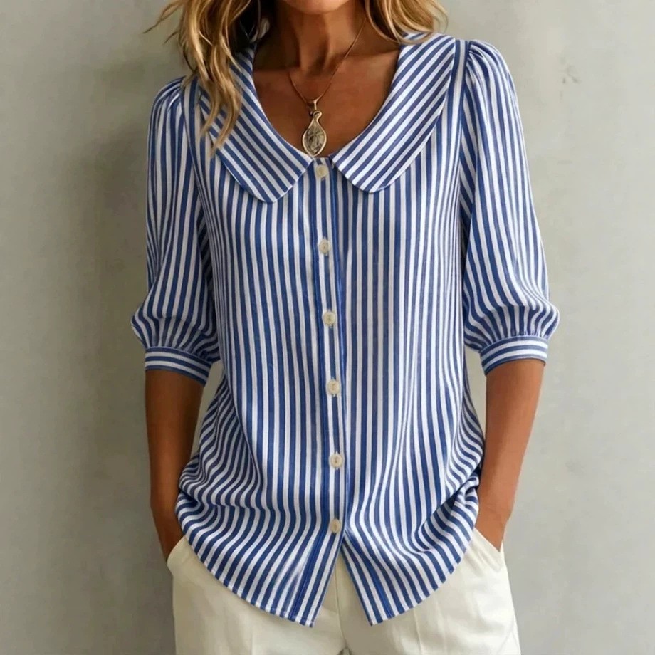 Chemisier pour femme à manches - Crop Blouse Linen avis et prix