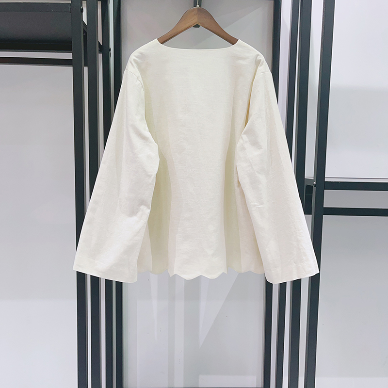 Nouvelle Blouse Brodé Bohème V - Crop Blouse Linen avis et prix